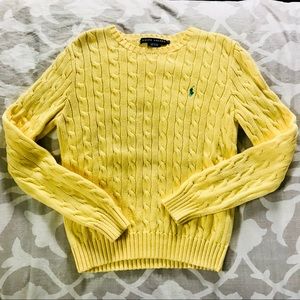 Ralph Lauren crew neck cable knit sweater